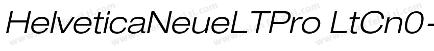 HelveticaNeueLTPro LtCn0字体转换